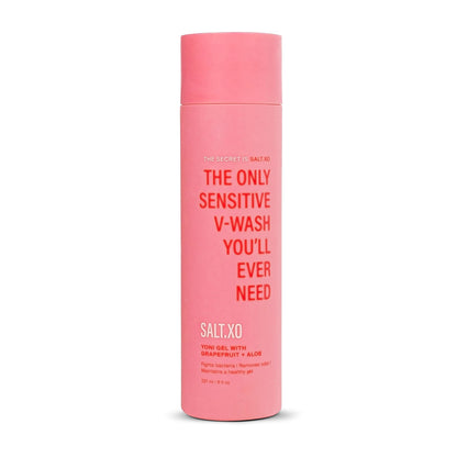 SALT.XO Grapefruit Sensitive Yoni Gel Wash – pH-Balanced, Cruelty-Free Intimate Care (8 oz)
