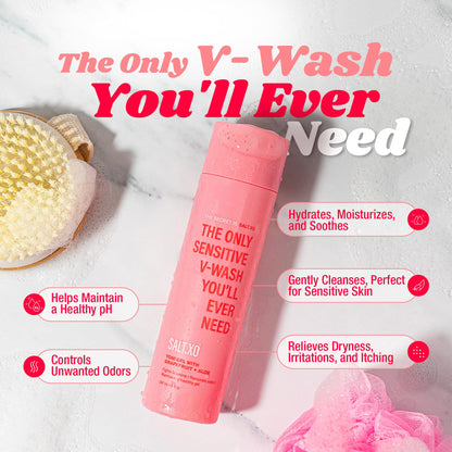 SALT.XO Grapefruit Sensitive Yoni Gel Wash – pH-Balanced, Cruelty-Free Intimate Care (8 oz)