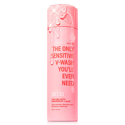 SALT.XO Grapefruit Sensitive Yoni Gel Wash – pH-Balanced, Cruelty-Free Intimate Care (8 oz)