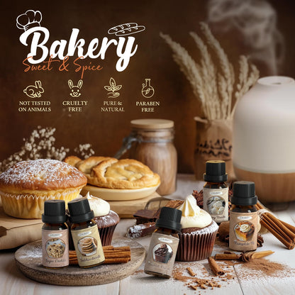 SALUBRITO Bakery Fragrance Oils Set – Premium Essential Oils for Candles, Soaps & Diffusers