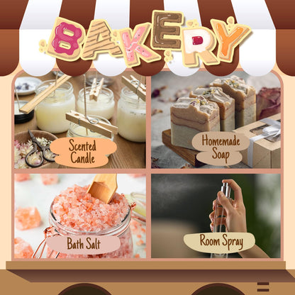 SALUBRITO Bakery Fragrance Oils Set – Premium Essential Oils for Candles, Soaps & Diffusers