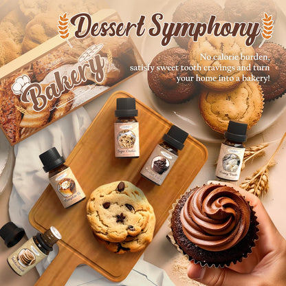 SALUBRITO Bakery Fragrance Oils Set – Premium Essential Oils for Candles, Soaps & Diffusers