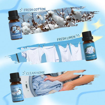 SALUBRITO Clean Fragrance Oils Set – Premium Essential Oils for Diffuser, Candle & DIY