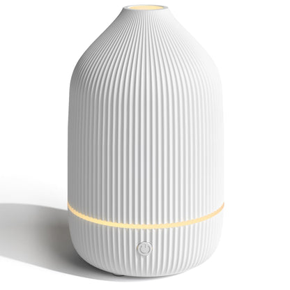 SALUBRITO Essential Oil Diffuser 100ml – Mini Ultrasonic, 7 LED Lights, Auto Shut-Off, White