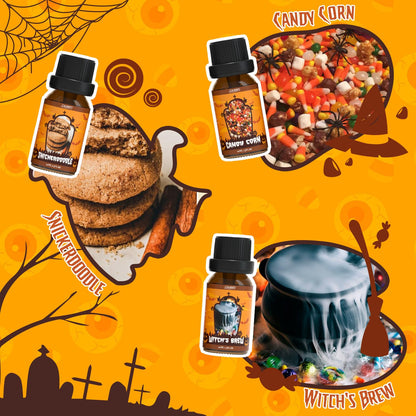 SALUBRITO Halloween Fragrance Oils Set – Diffuser, Candle & Soap Gift
