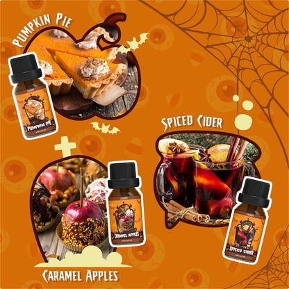 SALUBRITO Halloween Fragrance Oils Set – Diffuser, Candle & Soap Gift