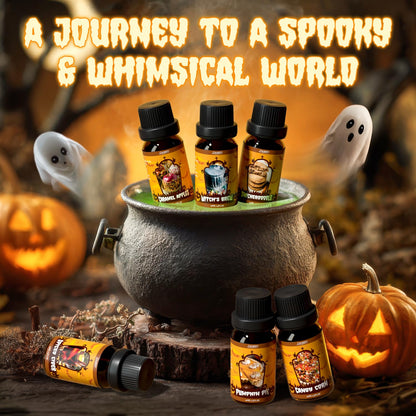 SALUBRITO Halloween Fragrance Oils Set – Diffuser, Candle & Soap Gift