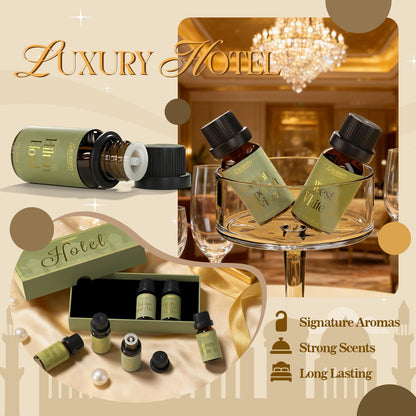 SALUBRITO Luxury Hotel Fragrance Oil Set – Premium Diffuser Essential Oils