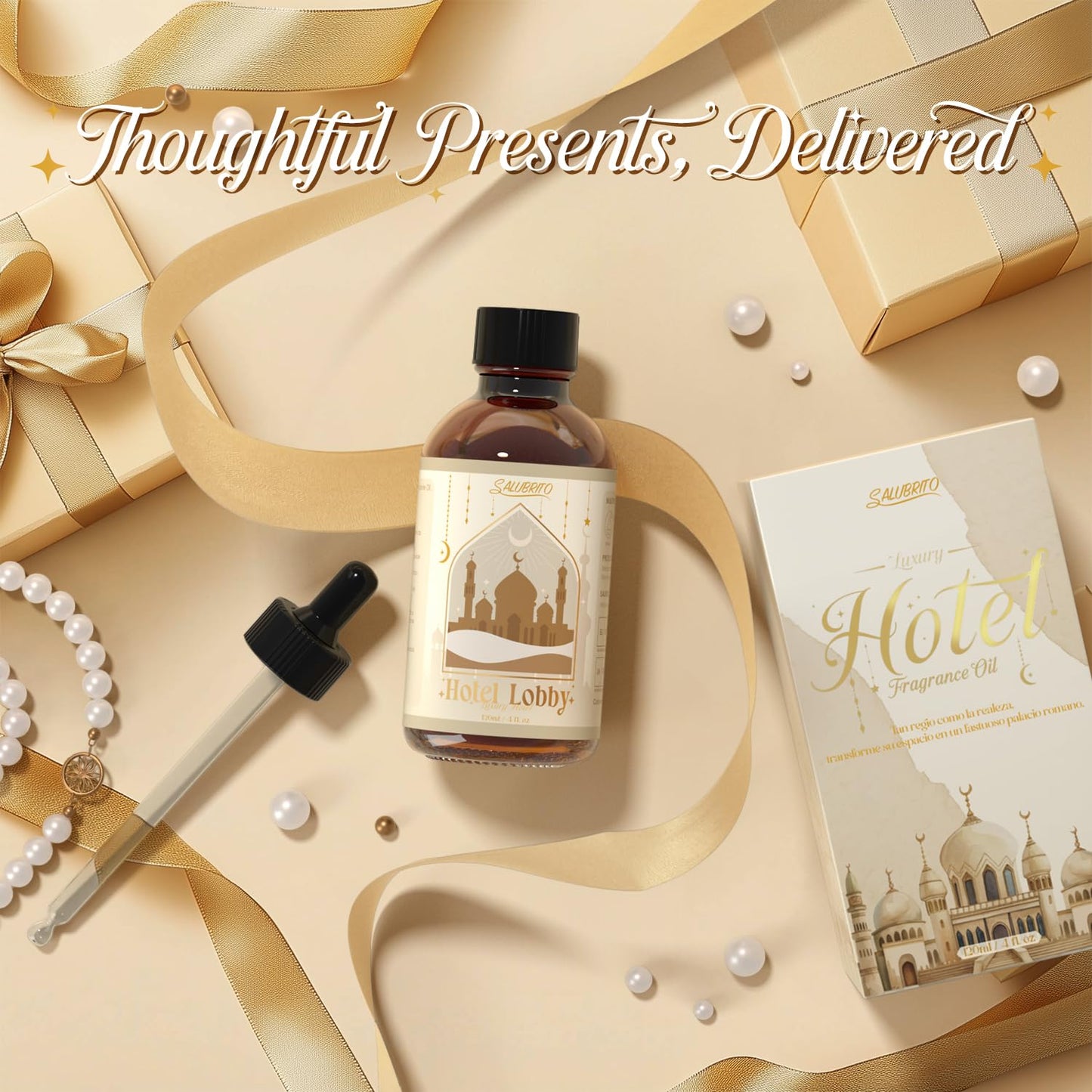 SALUBRITO Hotels Lobby Essential Oil 120ml | Luxury Fragrance Oil for Diffusers, Candles & Soaps