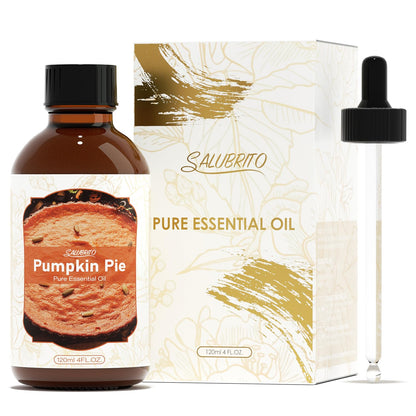 SALUBRITO Pumpkin Pie Essential Oil 4 oz (120 ml) – Pure & Natural Fragrance Oil