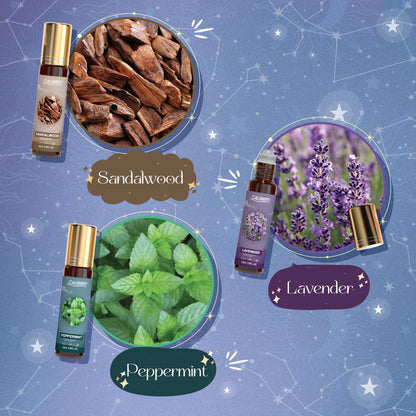 SALUBRITO Wellness Essential Oil Roll On Gift Set – Lavender & More