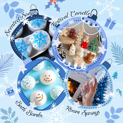 SALUBRITO Winter Fragrance Oils Set – Holiday Essential Oils for Diffuser & Candles