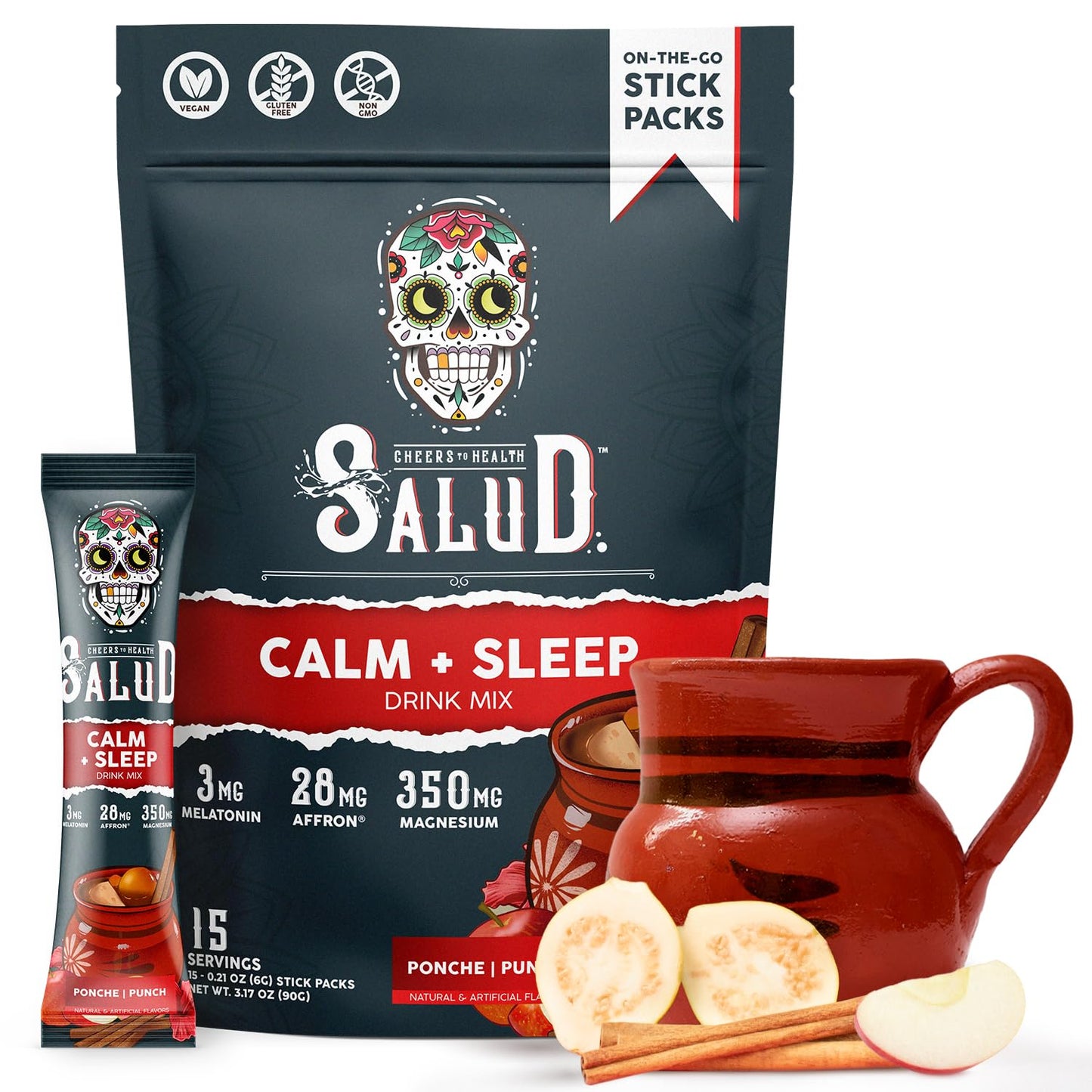 Salud 2-in-1 Sleep Aid + Calm Drink Mix – Ponche Flavor