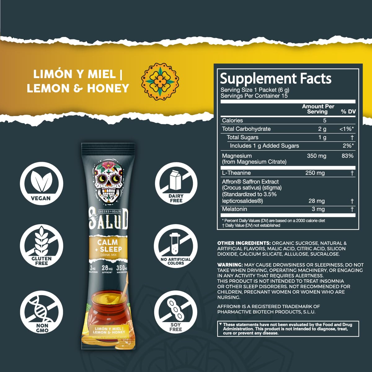 Salud 2-in-1 Sleep Aid + Calm Drink Mix – Ponche Flavor