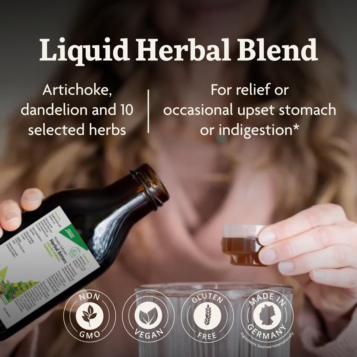 Salus Floradix Gallexier Herbal Bitters - Digestive Support Supplement with Artichoke, Dandelion, Turmeric, Ginger & More - Liquid Formula - Easily Absorbed - Vegan, Non-GMO - 8.5 fl oz