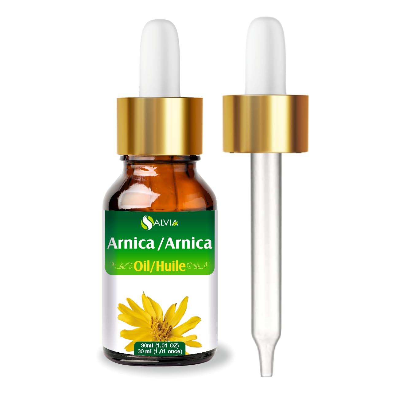 Salvia Arnica Essential Oil 30 ml | Pure Arnica Montana, Steam-Distilled