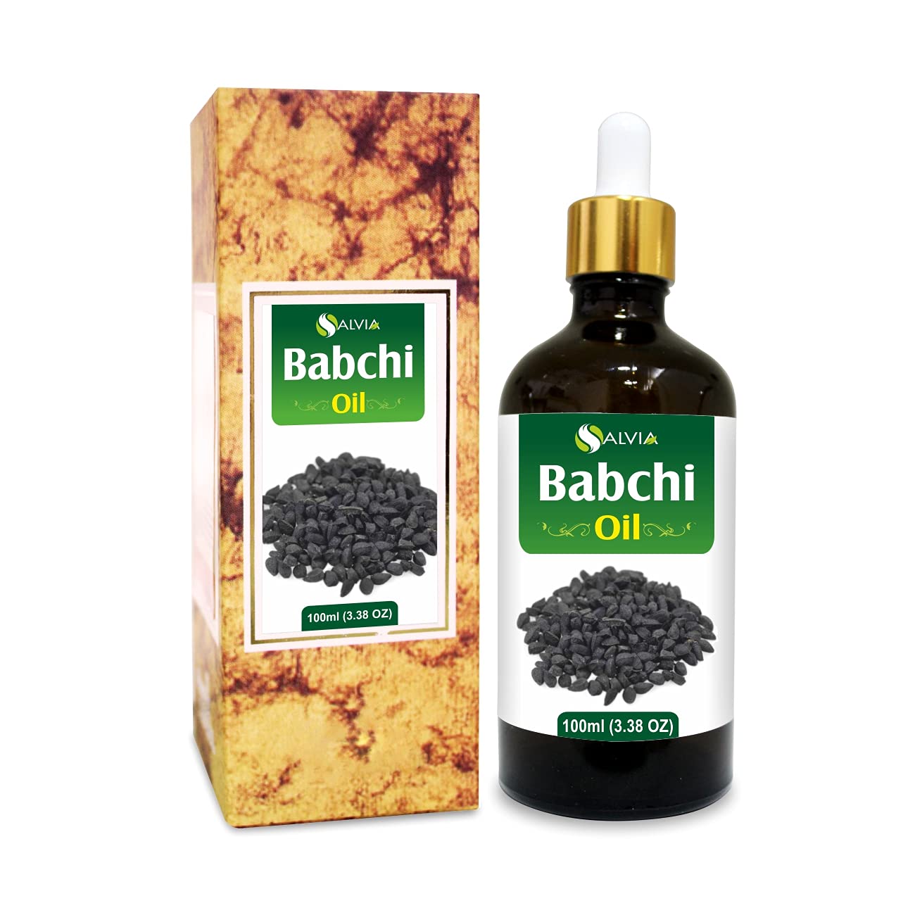Salvia Babchi Oil (Psoralea Corylifolia) – 100% Pure Cold-Pressed Carrier Oil | Therapeutic Grade | 100ml with Dropper