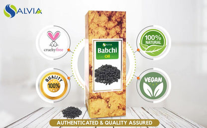 Salvia Babchi Oil (Psoralea Corylifolia) - Pure Cold-Pressed Carrier Oil 50 ml with Dropper | Therapeutic Grade