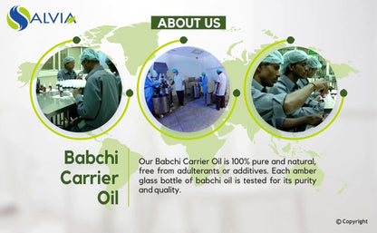 Salvia Babchi Oil (Psoralea Corylifolia) - Pure Cold-Pressed Carrier Oil 50 ml with Dropper | Therapeutic Grade