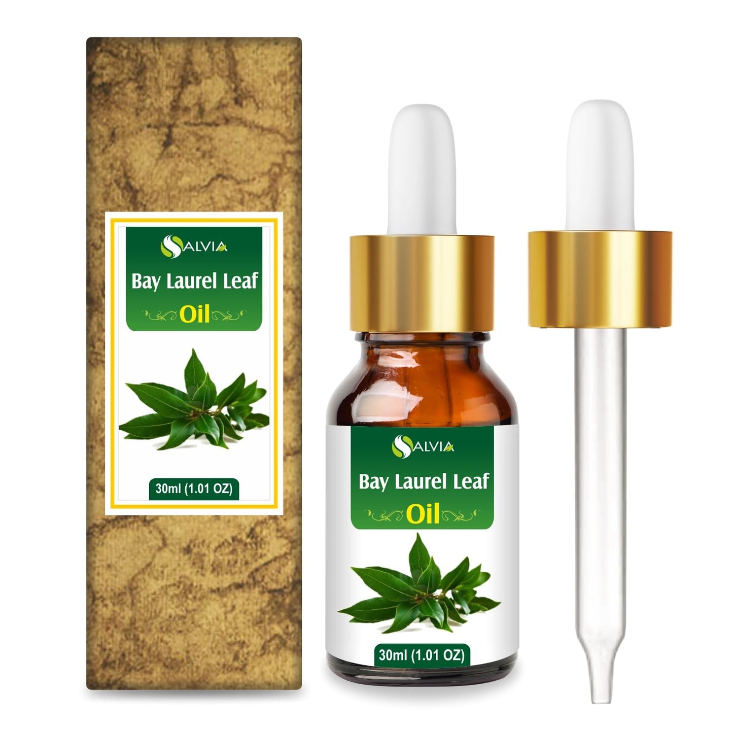 Salvia Bay Laurel Leaf Oil (Laurus Nobilis) 100% Pure & Natural Undiluted Essential Oil – 30ml