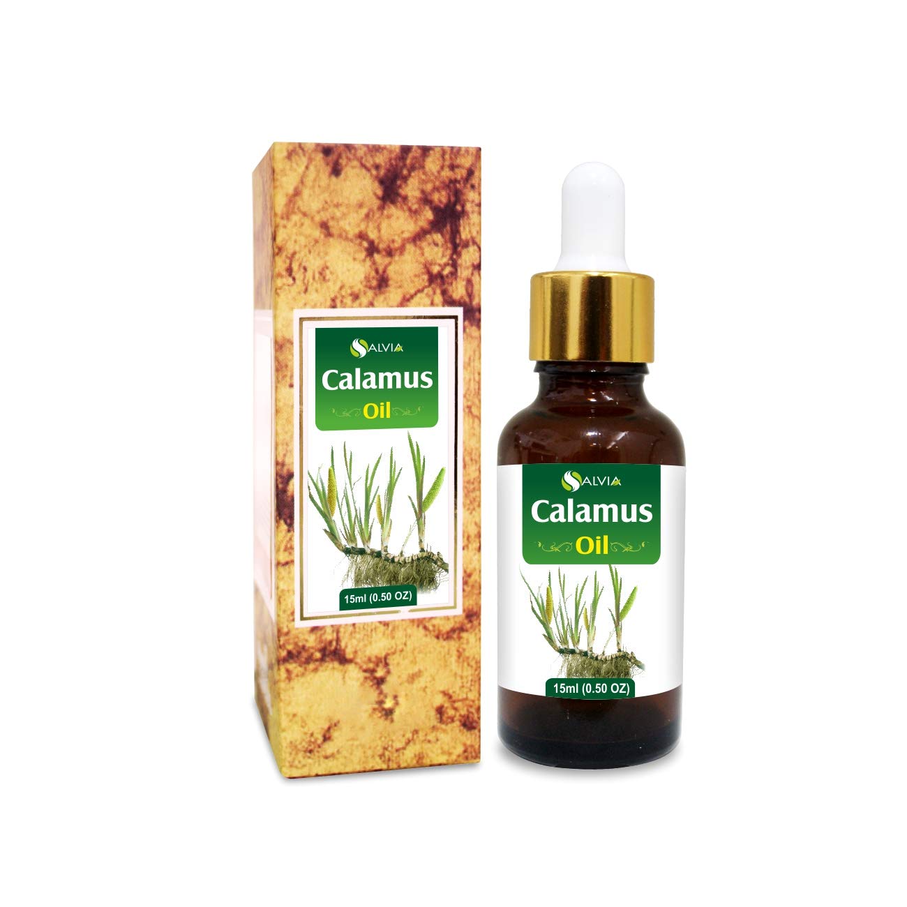Salvia Calamus Oil (Acorus Calamus) – Therapeutic Essential Oil, 15ML | Steam Distilled