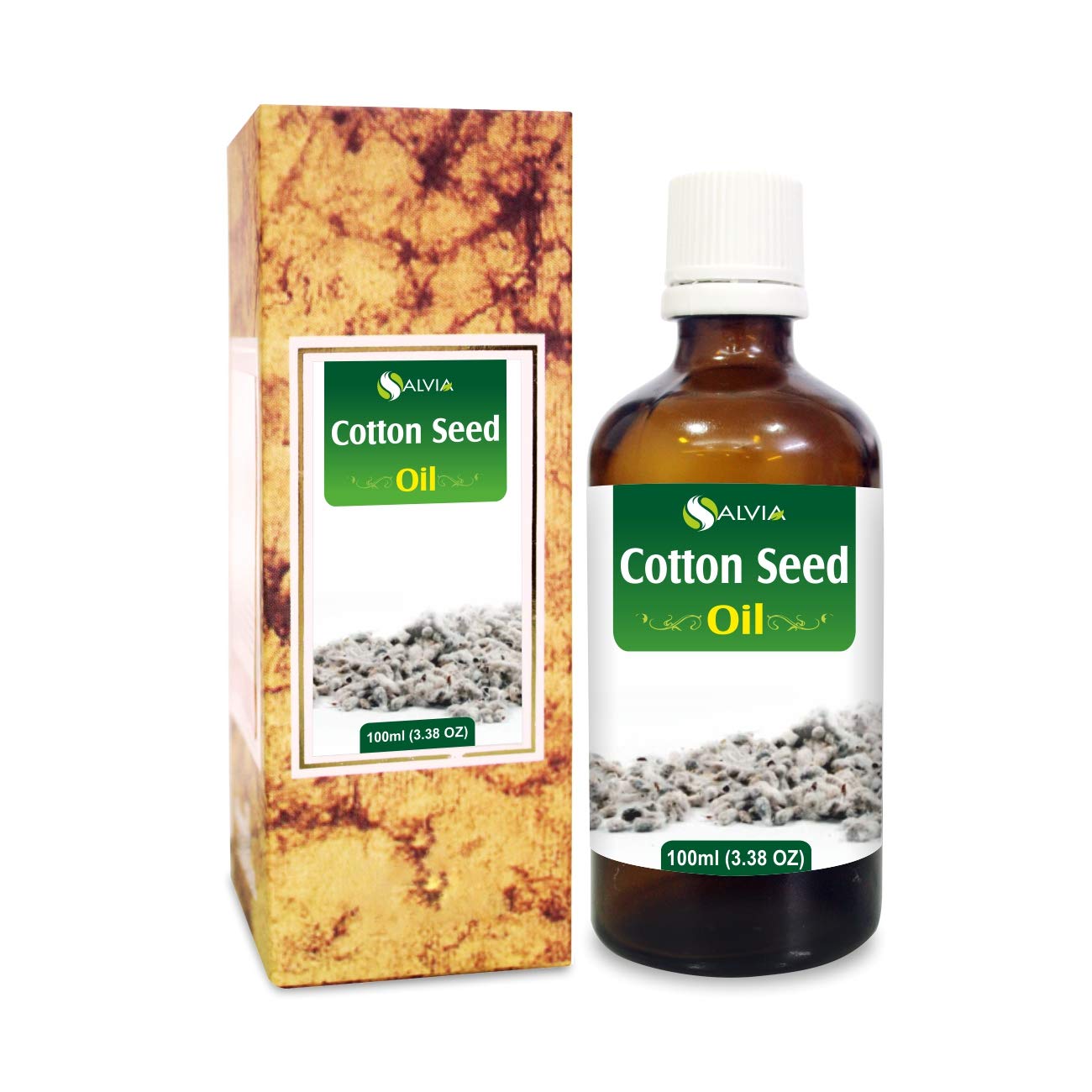 Salvia Cotton Seed Oil – 100% Pure & Natural Carrier Oil for Aromatherapy (100 ml)