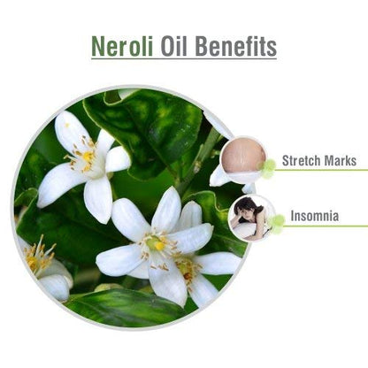 Salvia Neroli Oil 15ml – Pure Undiluted Neroli Essential Oil in Amber Dropper Bottle
