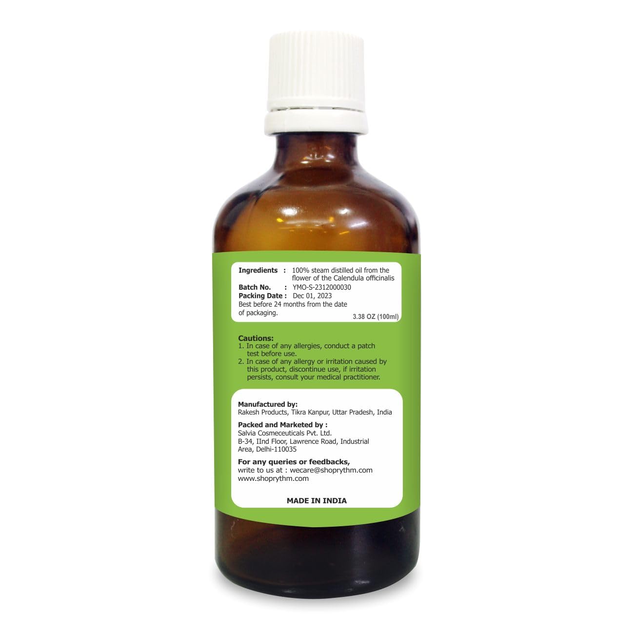 Salvia Yellow Marigold Oil – 100% Natural Undiluted Essential Oil, 100ml