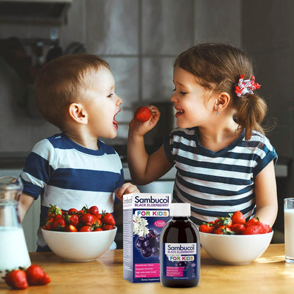 Sambucol Black Elderberry Syrup for Kids – Immune Support (7.8 Fl Oz)