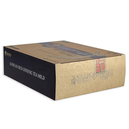 SAMSIDAE Korean Panax Red Ginseng Instant Tea – 50 Sachets | Boost Circulation, Memory & Energy