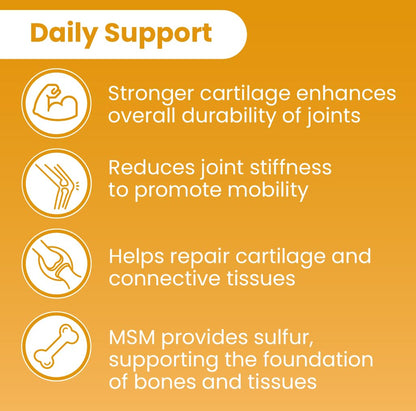 Sanar Naturals Glucosamine Chondroitin MSM Turmeric – Joint Support (120 Caps) – Non-GMO, Gluten Free