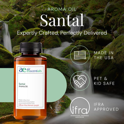 Santal Aroma Oil — Essential Oils Blend for Diffusers (Sandalwood & Cardamom) 300 mL