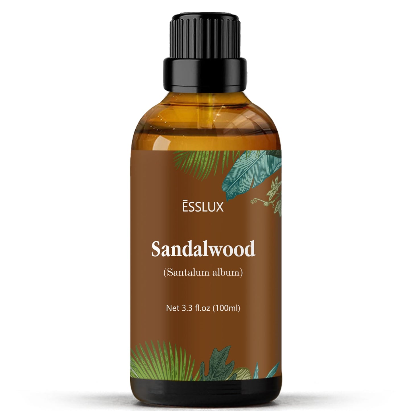 Sandalwood Essential Oil 100 ml – Premium Steam-Distilled Wood Scent for Aromatherapy