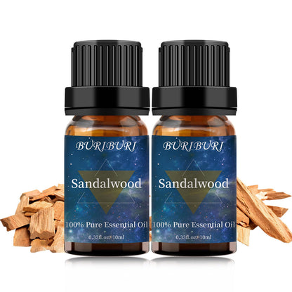 Sandalwood Essential Oil 2-Pack - 10ml Pure, for Massage & Diffusers