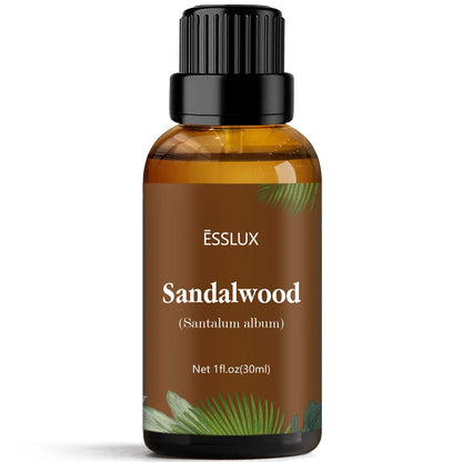 Sandalwood Essential Oil (30 ml) - ESSLUX Aromatherapy | Steam-Distilled Santalum album