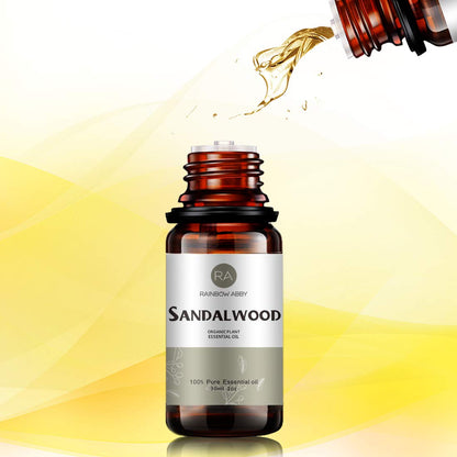 Sandalwood Essential Oil (30ML) – 100% Pure Organic Santalum Album for Diffuser, Massage, Skin Care, Yoga