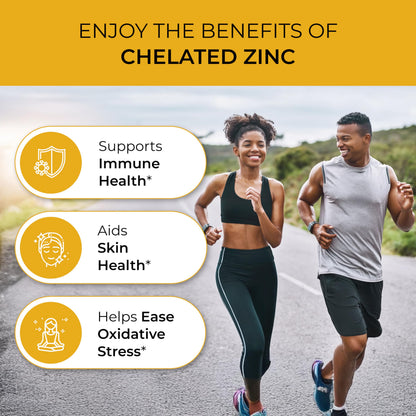 Sandhu Herbals Zinc 50mg – Monomethionine, Immune Support | 60 Capsules