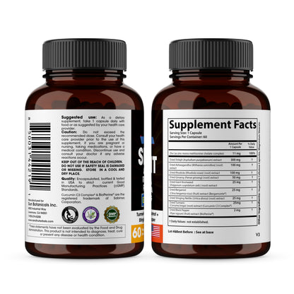SANDHUHERBALS Shilajit Capsules for Men & Women | Himalayan Shilajit with Ashwagandha | High Potency Energy & Wellness | 2 Months Supply + Sea Moss Combo