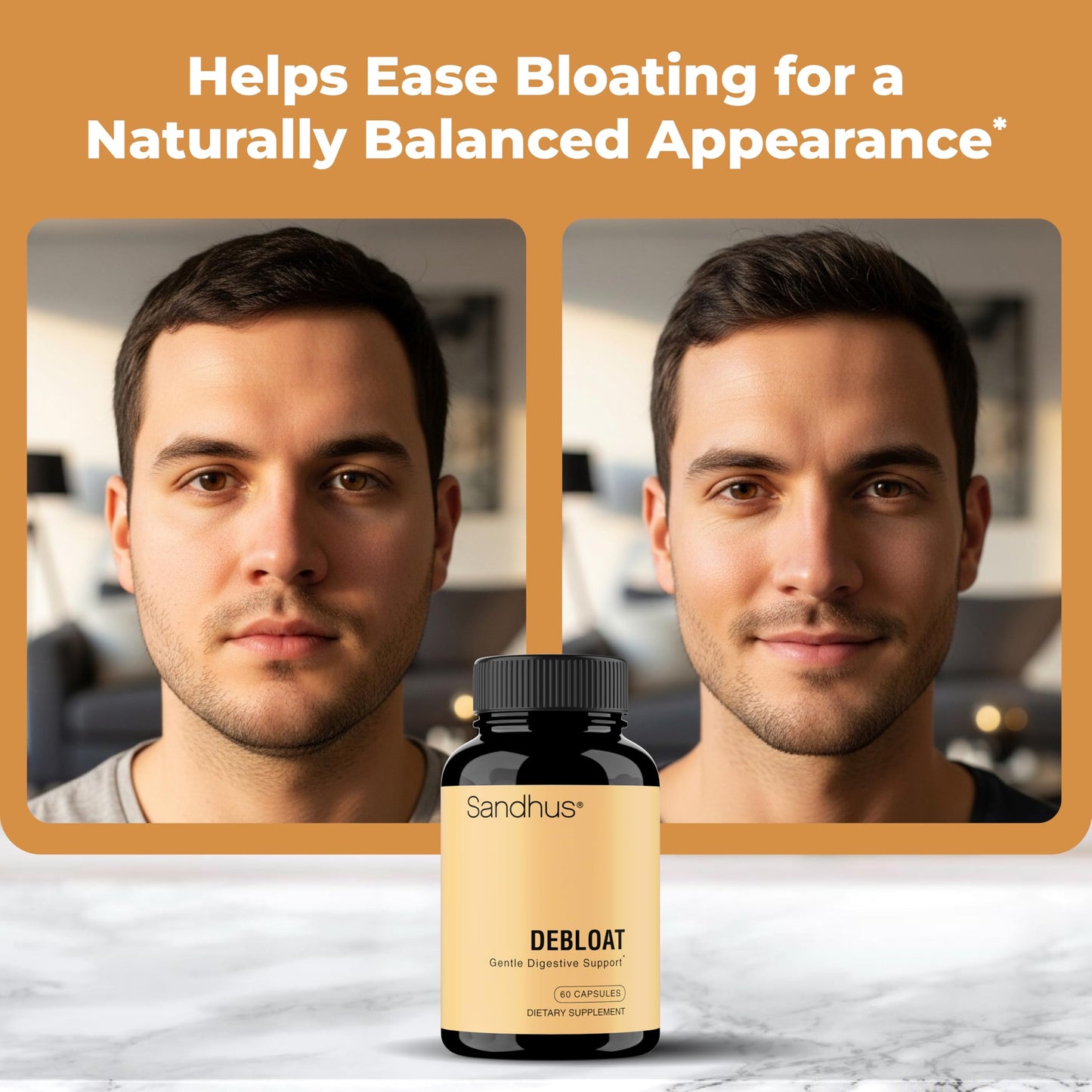 Sandhu's Debloat Digestive Enzymes Capsules | Fast-Acting Bloat Relief | 60 Count