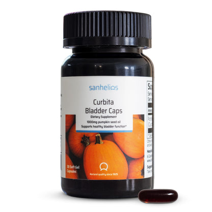 Sanhelios Curbita 1000mg Pumpkin Seed Oil – Bladder Support for Men & Women | Non-GMO, Sugar-Free