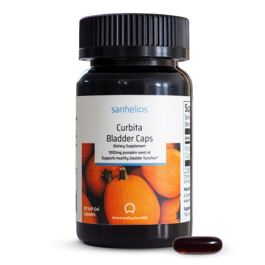 Sanhelios Curbita 1000mg Pumpkin Seed Oil – Bladder Support for Men & Women | Non-GMO, Sugar-Free BritishVita | Premium UK Vitamins & Wellness Supplements