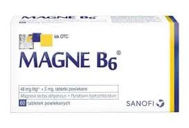 Sanofi Magne B6 Magnesium + Pyridoxine Coated Tablets, 60 Count