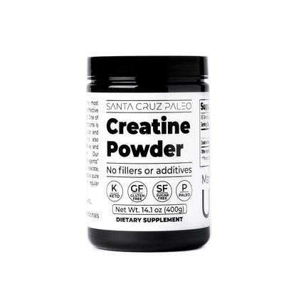 Santa Cruz Paleo Creatine Monohydrate Powder – Unflavored, 80 Servings, 400 g