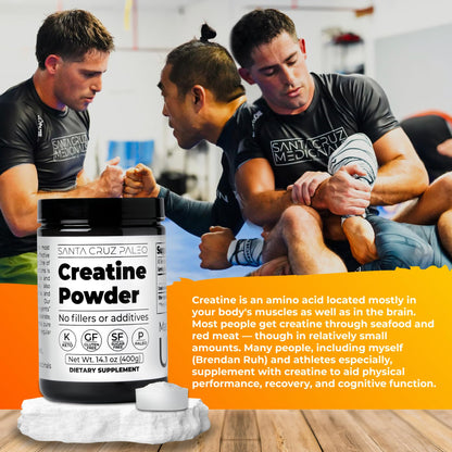 Santa Cruz Paleo Creatine Monohydrate Powder – Unflavored, 80 Servings, 400 g
