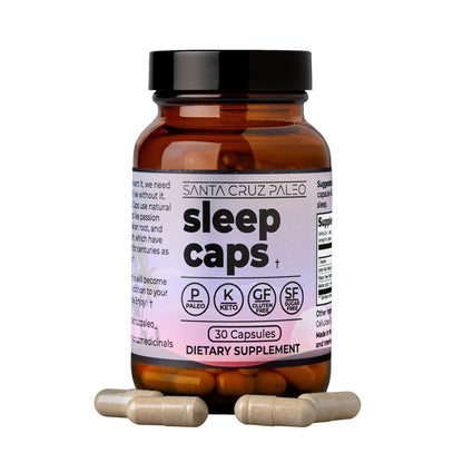 Santa Cruz Paleo Sleep Caps | L-Theanine, Melatonin-Free Nighttime Support | Paleo & Keto