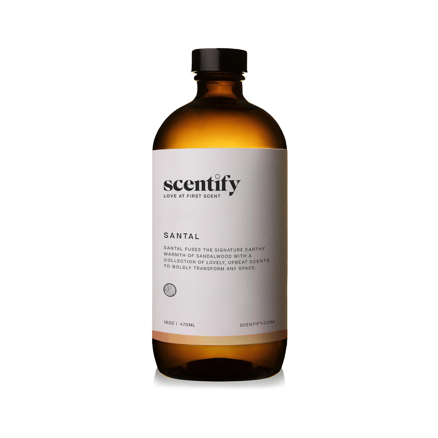 Scentify Santal Aroma Oil Refill for Diffusers – Iris, Amber, Sandalwood & Cedar | 470ml (16 oz)