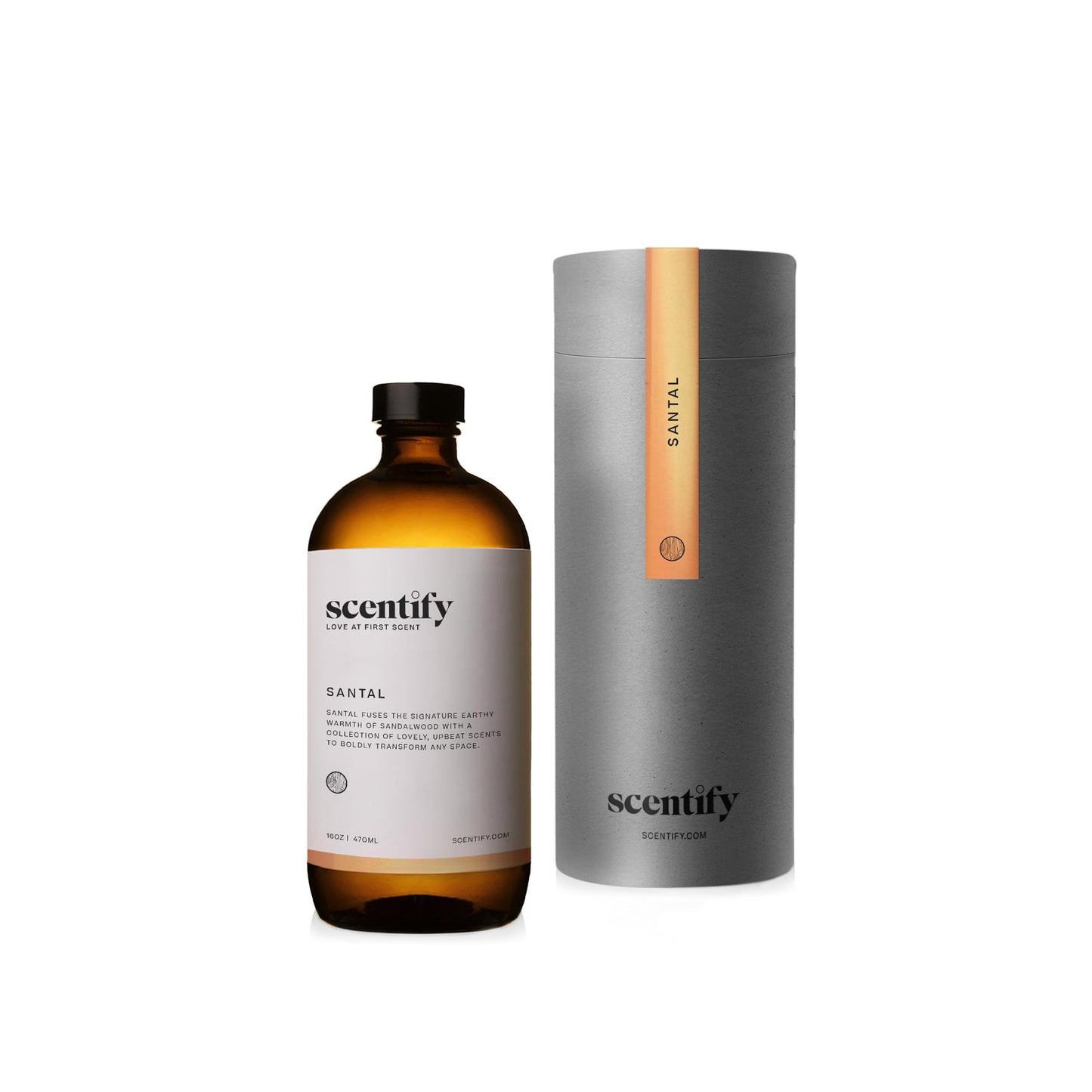 Scentify Santal Aroma Oil Refill for Diffusers – Iris, Amber, Sandalwood & Cedar | 470ml (16 oz)
