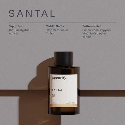 Scentify Santal Aroma Oil Refill for Diffusers – Iris, Amber, Sandalwood & Cedar | 470ml (16 oz)