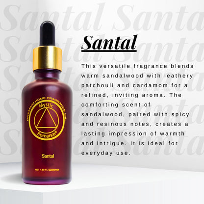 Mystic Romance Santal Premium Home Fragrance Oil (50ml) for Diffusers and Lamps