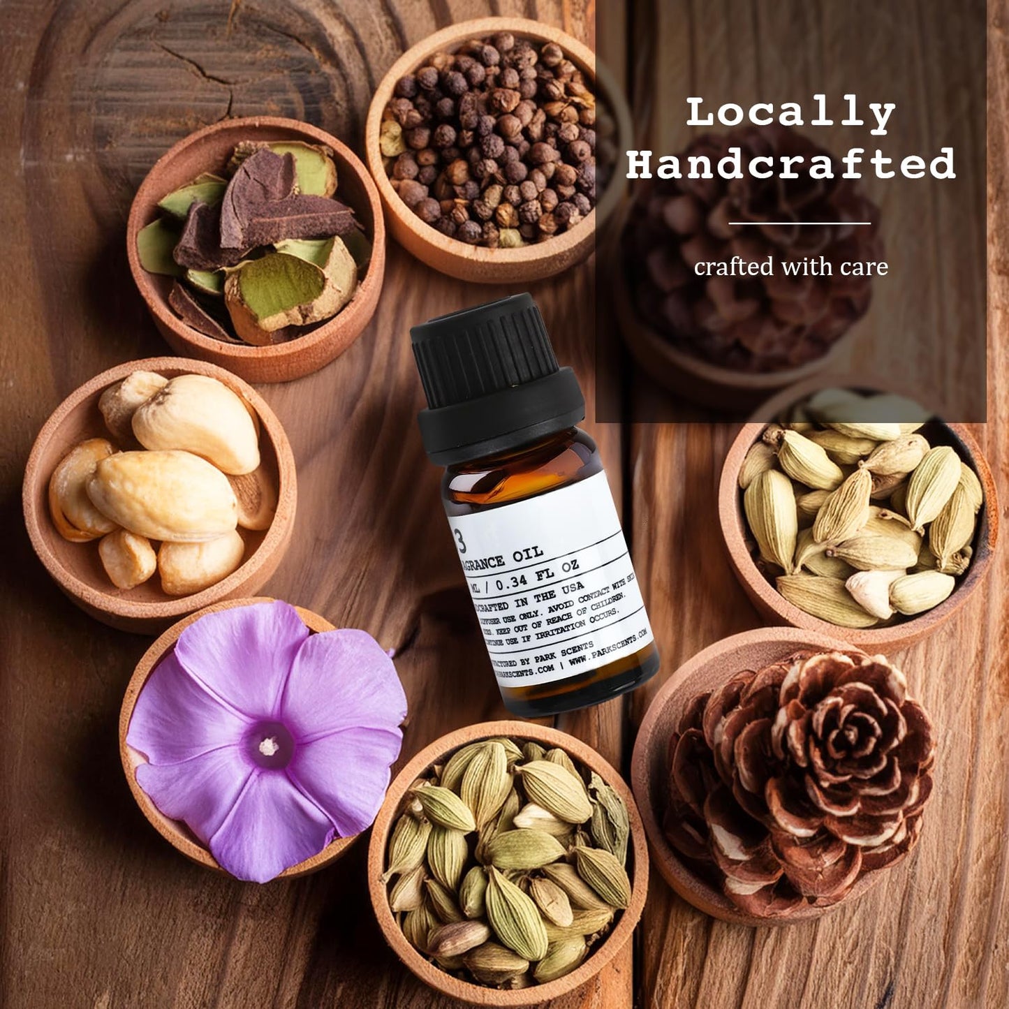 Santal Essential Oil for Diffuser – Inspired by Santal 33, 10 ml Glass Bottle with Euro Dropper (USA Made)
